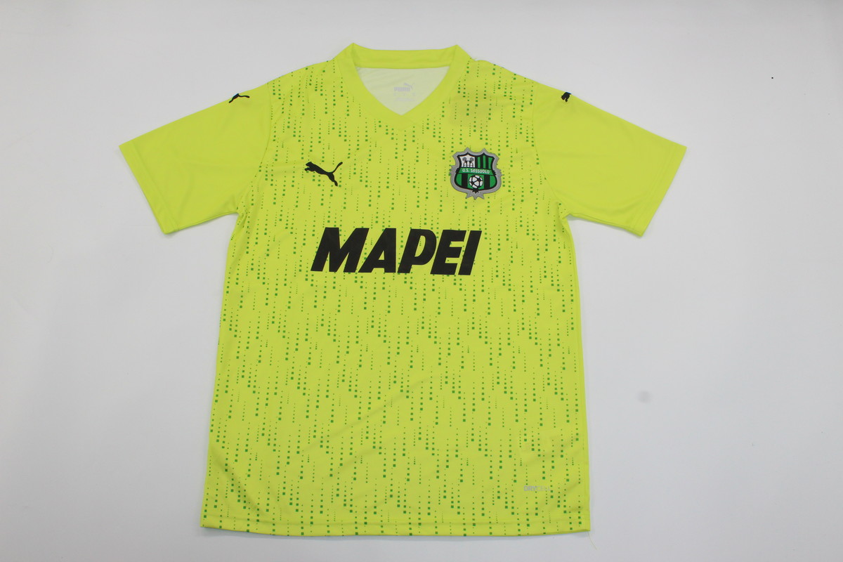 AAA Quality Sassuolo 23/24 Third Yellow Soccer Jersey
